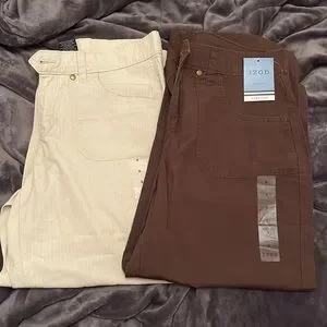 Izod Pants Jumpsuits Nwt Womens Izod Capris 2 Pairs Size 8